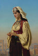 Een Griekse Schoonheid - Émile Vernet-Lecomte — weergave van het kunstwerk