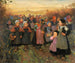 Terug van school in Plougastel - Émile Wéry — weergave van het kunstwerk