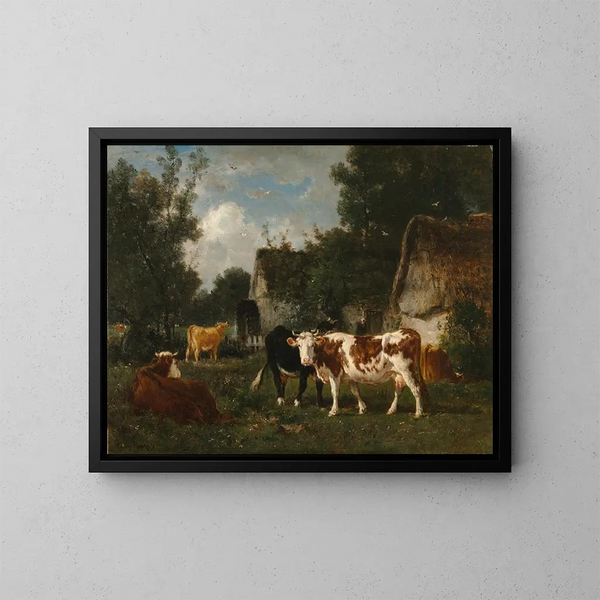 The Mill - Émile van Marcke — framed artwork on a wall