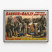 Vintage poster Miss Amy Dupont en haar Circusolifanten — ingelijst kunstwerk aan de muur