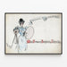 Vintage poster van Miss Frances Benjamin Johnston in Washington DC 1896 — ingelijst kunstwerk aan de muur