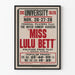 Vintage theaterposter Miss Lulu Bett