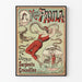Vintage poster van Miss Paula, slangen- en krokodillenbezweerder
