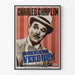Vintage poster Monsieur Verdoux met Charles Chaplin