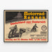 Vintage poster Races Moto Duitsland vs Oostenrijk 1936 — ingelijst kunstwerk aan de muur