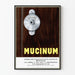 Vintage muurkposter Mucinum - authentieke retroversiering