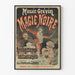 Vintage Poster Musée Grévin Zwarte Magie Instantane Verschijningen