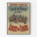 Vintage poster van het concert van de Tziganen in het Grévin Museum