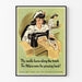 Vintage propagandaposter - Patriottische mode tegen Hitler
