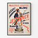 Vintage reclameposter J.F. Fischer - Authentieke wanddecoratie