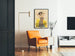 Vintage poster Nangita vrouw in bloemenjurk art deco