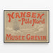Vintage poster Nansen op de Noordpool, Grévin Museum — ingelijst kunstwerk aan de muur
