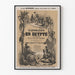 Oud poster van Napoleon in Egypte Waterloo wanddecoratie