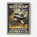 Vintage poster National Allied Bazaar Boston Oorlog