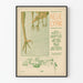 Poster Neue Lyrik Berlin - Illustratie Vogels en Stedelijk Uitzicht Vintage