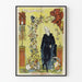 Vintage fantasieposter met personage en rode duivel