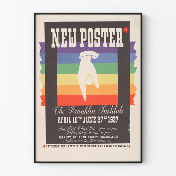 Vintage poster New Poster Franklin Institute 1937