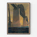 Vintage poster van Pont Alfred H. Smith aan de rivier de Hudson - New York Central Lines