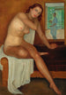 Self-portrait with model - Ángel Zárraga — artwork view