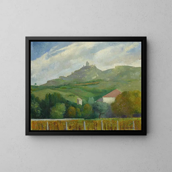Zomerse landschap - Ángel Zárraga — ingelijst kunstwerk aan de muur