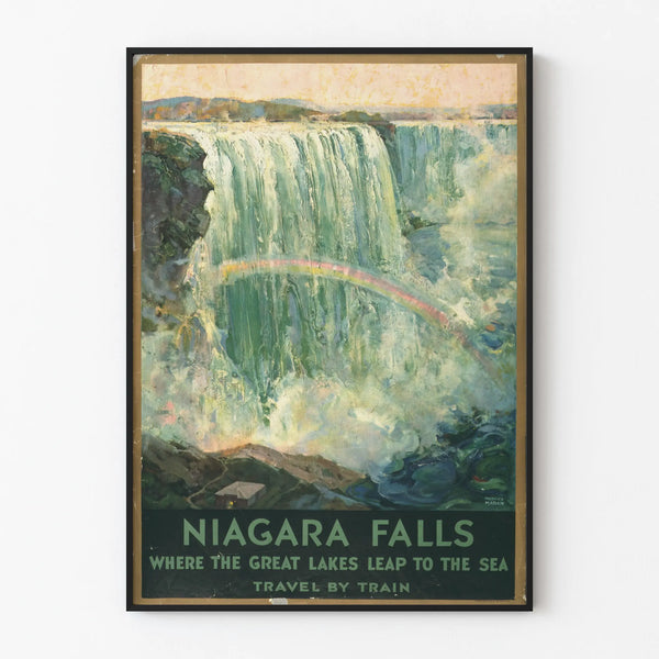 Vintage poster van de Niagara Falls wanddecoratie
