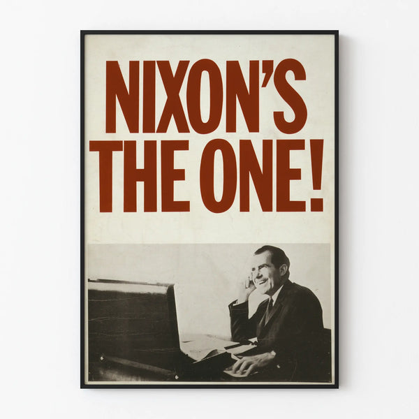Vintage poster Nixon's The One voor retro muurdecoratie