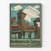 Vintage poster Nordbayerische Zeitung muurdecoratie