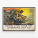 Vintage Militair Patriotisch Amerikaans Poster — ingelijst kunstwerk aan de muur