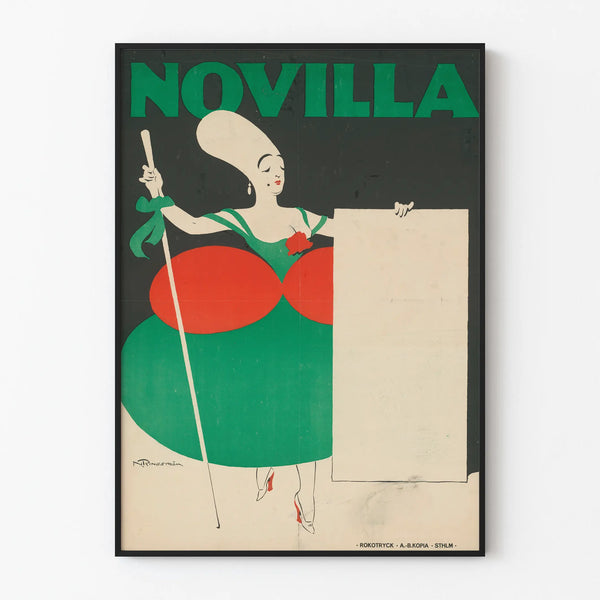 Vintage Novilla poster voor originele wanddecoratie
