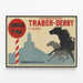 Vintage poster van paardenrace Traber Derby Oostenrijk — ingelijst kunstwerk aan de muur