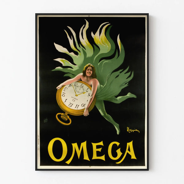 Vintage Omega zakhorloge poster muurdecoratie