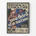 Vintage theaterposter Federal - One Third of a Nation