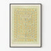 Poster Herbarium met gestileerd bloemmotief voor wanddecoratie