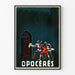 Vintage poster Opocérés - Illustratie van ridders en versterkte poort