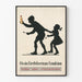 Vintage poster silhouet kinderen Ossin Eierlebertran-Emulsie