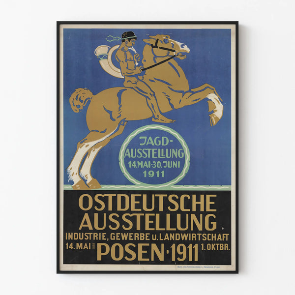 Vintage Poster Oost-Duitse Tentoonstelling Industrie Posen 1911