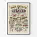 Typografische poster Onze Vader - Vintage wanddecoratie