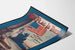 Vintage poster Our Flag Is There met Amerikaanse vlag