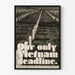 Vintage oorlogsposter Vietnam - Onze enige Vietnam deadline