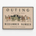 Vintage poster Outing Midsummer Number door Caspar Whitney — ingelijst kunstwerk aan de muur