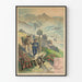 Vintage Pelvoux Poster: Mountain Hiking and Alpine Nature
