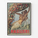 Vintage Poster Paglieri Bloemen en Sensueel Vrouw
