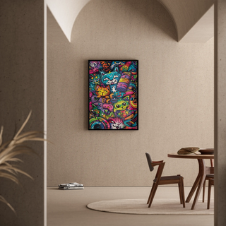 Pop Art Affiche - Feline Jungle