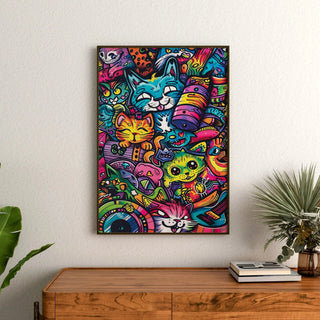 Pop Art Affiche - Feline Jungle