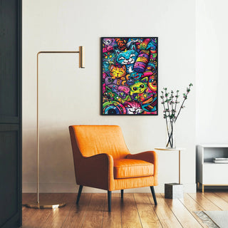 Pop Art Affiche - Feline Jungle