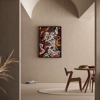 Pop Art Affiche - Gedeconstrueerd Gezicht