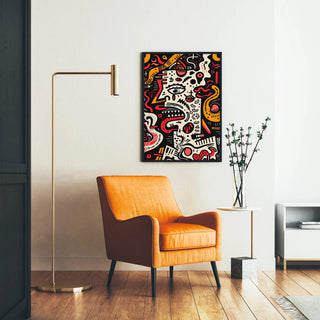 Pop Art Affiche - Gedeconstrueerd Gezicht