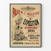 Poster van het Paleis van de Industrie - 2e Internationale Tentoonstelling 1890