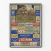 Vintage poster van Parijs Industrie en Eerste Orde Luxe Parijse Huizen