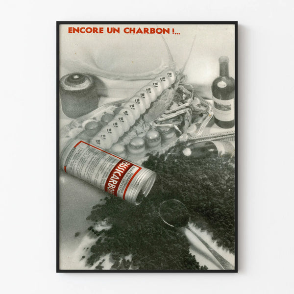 Vintage reclameposter Passi Charbon voor retro muurdecoratie